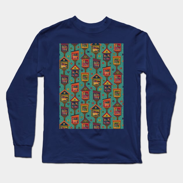 Little Free Libraries Long Sleeve T-Shirt by Esobee Craft